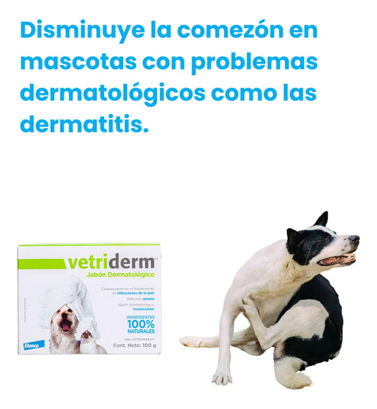 Bayer Vetriderm Jabón Dermatológico Perro y Gato 100gr