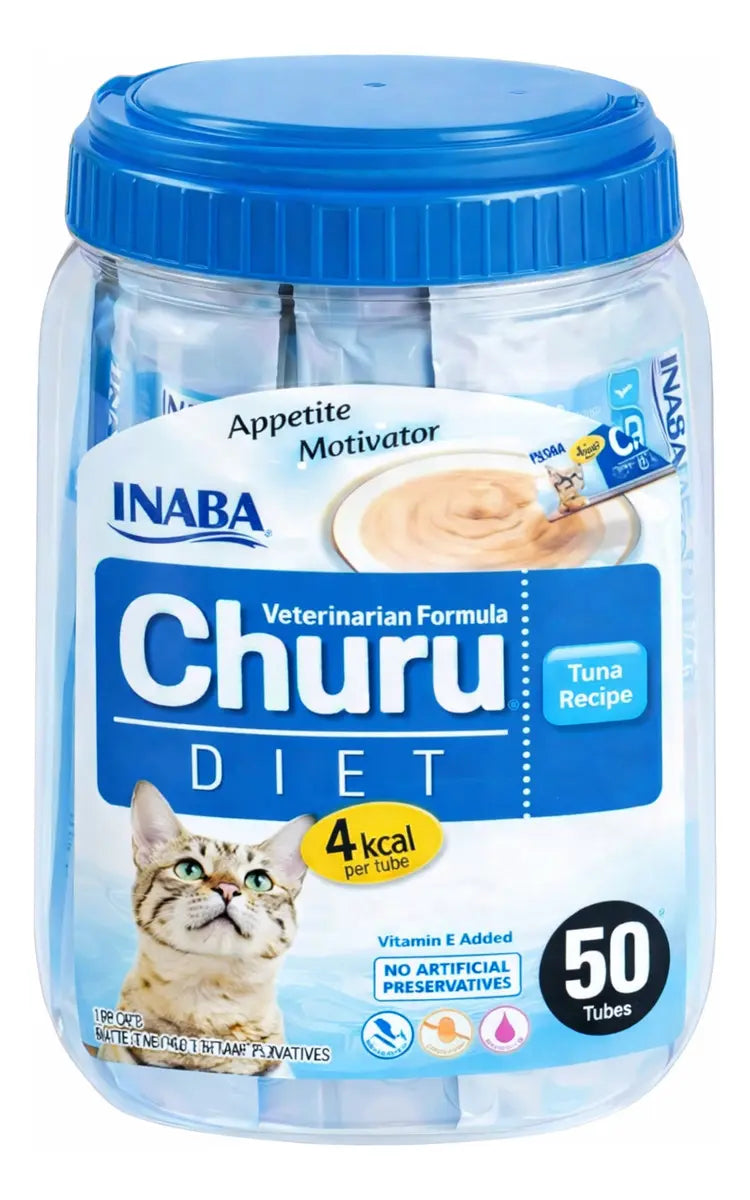 Churu Premio Para Gato De Dieta 50 Piezas Sabor Atún